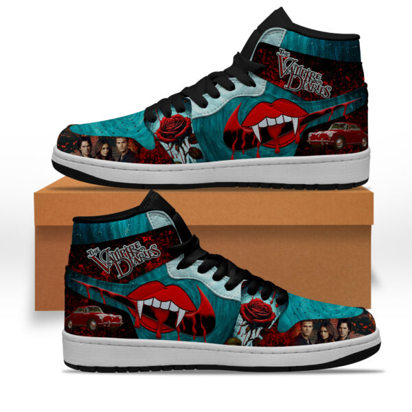 Tubopro The Vampire Diaries AJ1 High Sneakers Shoes For Men And Women - Image 2