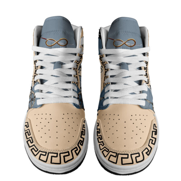 Tubopro The Wheel Weaves as the Wheel Wills AJ1 High Sneakers Shoes For Men And Women - Image 3