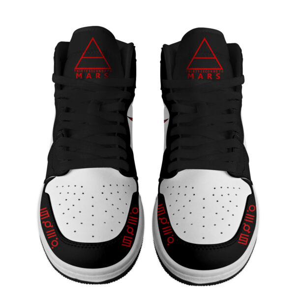 Tubopro Thirty Seconds to Mars AJ1 High Sneakers Shoes For Men And Women - Image 2