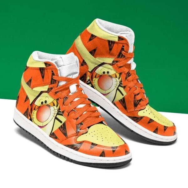 Tubopro Tigger Winnie The Pooh AJ1 High Sneakers Shoes For Men And Women