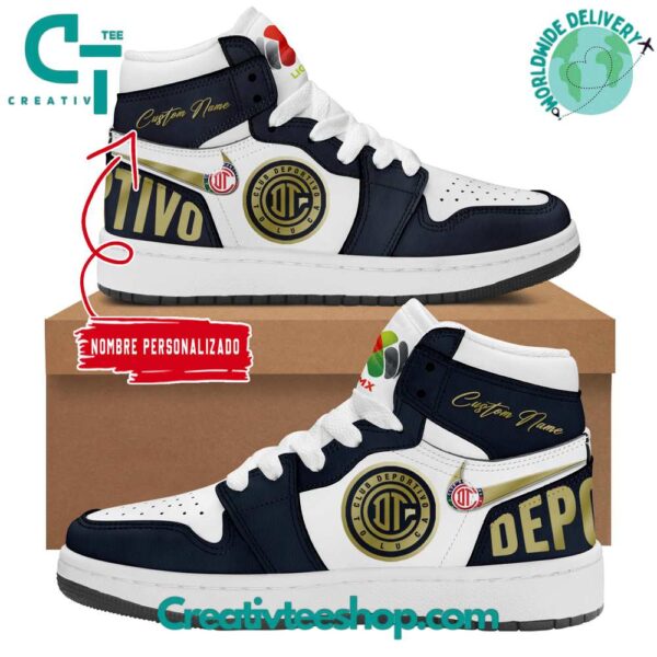 Tubopro Toluca FC 2024 AJ1 High Sneakers Shoes For Men And Women - Image 2