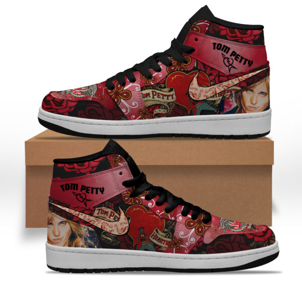 Tubopro Tom Petty AJ1 High Sneakers Shoes For Men And Women - Image 2