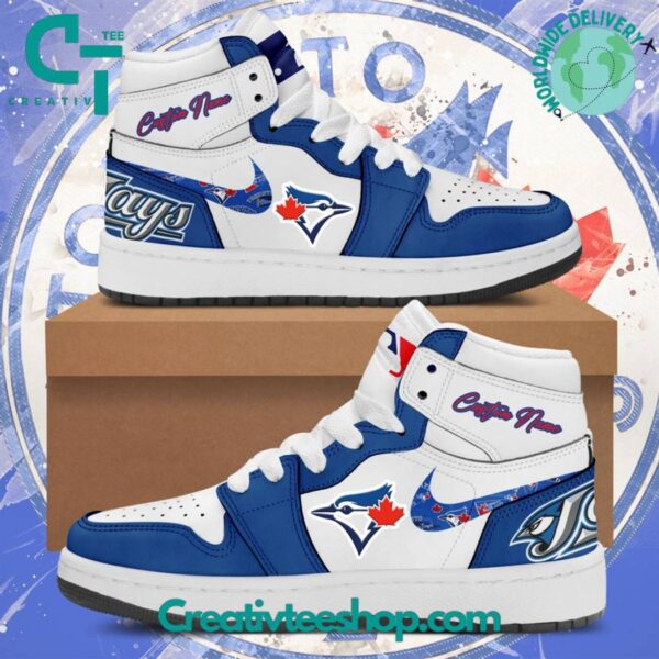 Tubopro Toronto Blue Jays AJ1 High Sneakers Shoes For Men And Women