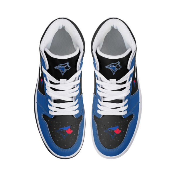 Tubopro Toronto Blue Jays AJ1 High Sneakers Shoes For Men And Women - Image 3