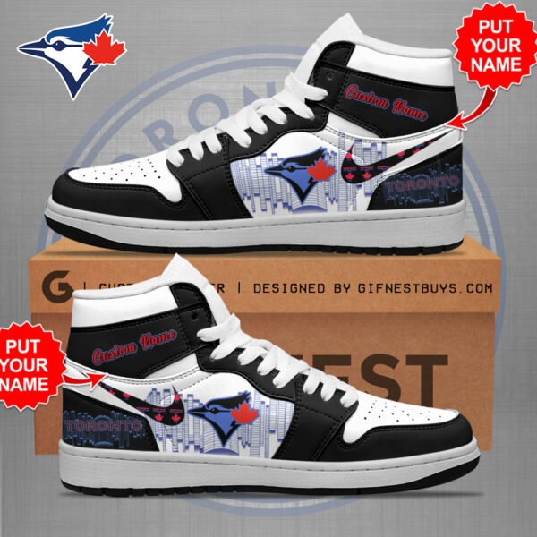 Tubopro Toronto Blue Jays AJ1 High Sneakers Shoes For Men And Women