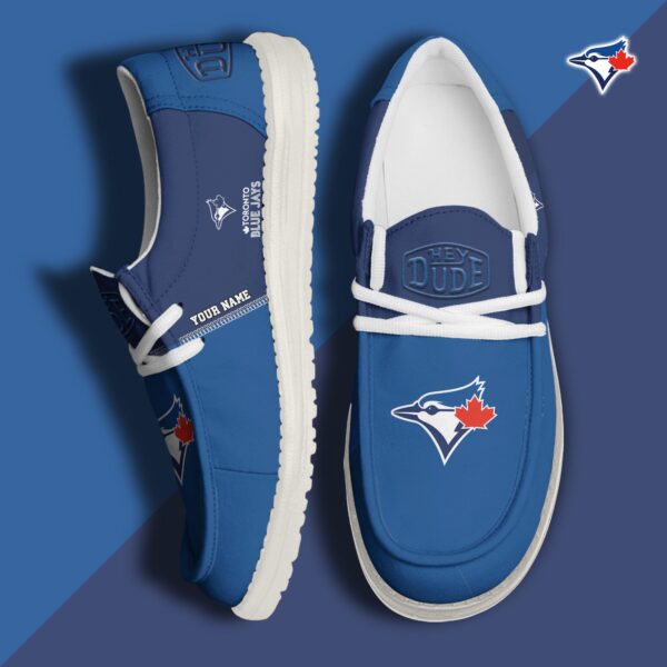 Tubopro Toronto Blue Jays Personalized Hey Dude Shoes For Men And Women - Image 2