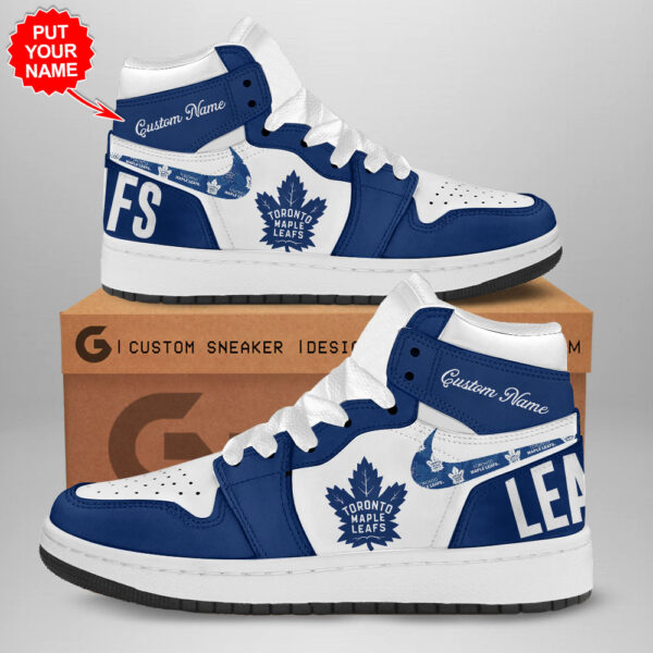 Tubopro Toronto Maple Leafs AJ1 High Sneakers Shoes For Men And Women