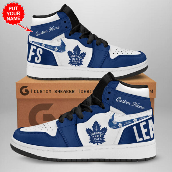 Tubopro Toronto Maple Leafs AJ1 High Sneakers Shoes For Men And Women