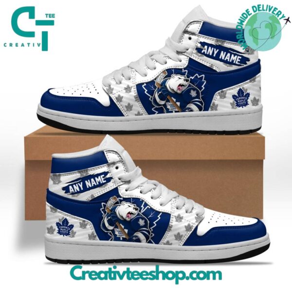 Tubopro Toronto Maple Leafs AJ1 High Sneakers Shoes For Men And Women