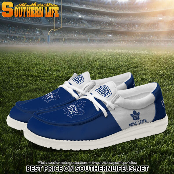 Tubopro Toronto Maple Leafs Personalized Hey Dude Shoes For Men And Women - Image 2