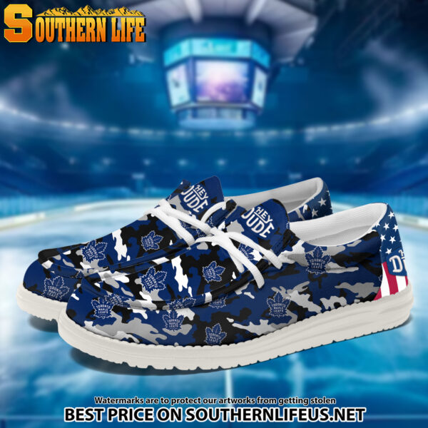Tubopro Toronto Maple Leafs Personalized Hey Dude Shoes For Men And Women - Image 2