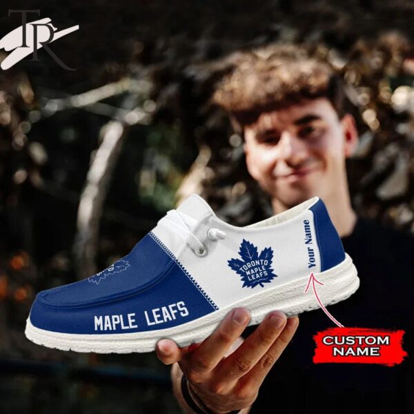 Tubopro Toronto Maple Leafs Personalized Hey Dude Shoes For Men And Women - Image 4