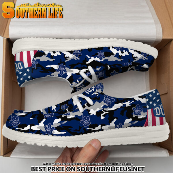 Tubopro Toronto Maple Leafs Personalized Hey Dude Shoes For Men And Women - Image 4