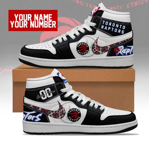 Tubopro Toronto Raptors AJ1 High Sneakers Shoes For Men And Women - Image 3