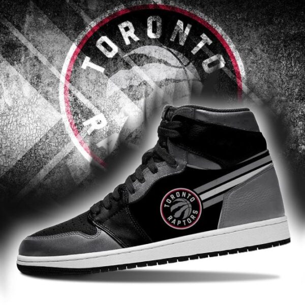 Tubopro Toronto Raptors NBA AJ1 High Sneakers Shoes For Men And Women - Image 3