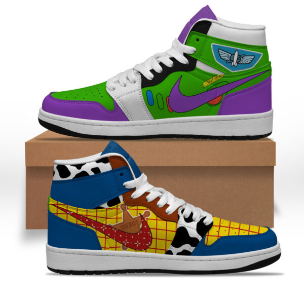 Tubopro Toy Story AJ1 High Sneakers Shoes For Men And Women - Image 3