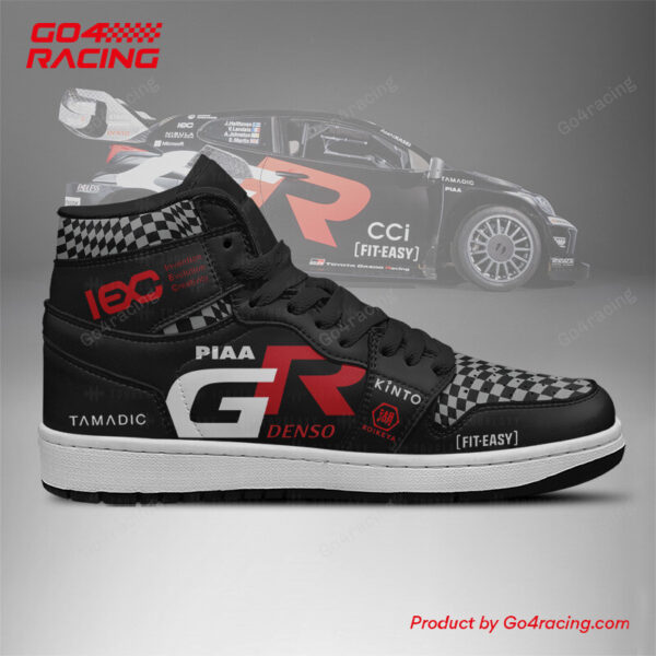 Tubopro Toyota Gazoo AJ1 High Sneakers Shoes For Men And Women - Image 3