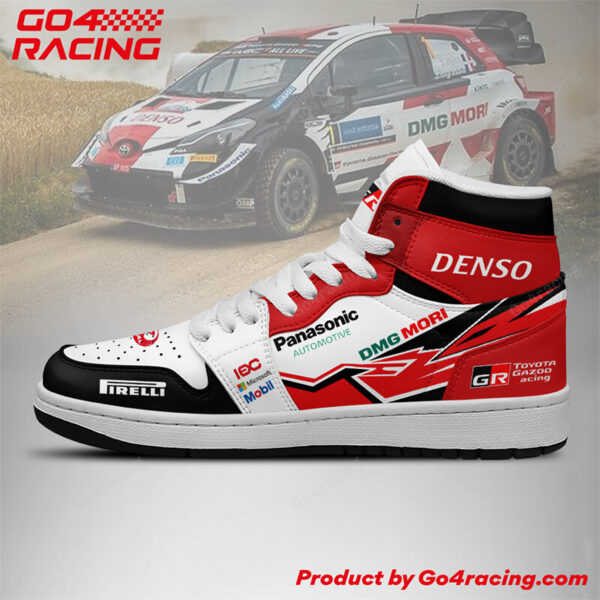 Tubopro Toyota Gazoo AJ1 High Sneakers Shoes For Men And Women - Image 2
