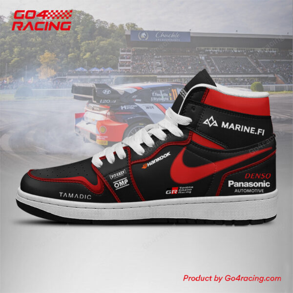 Tubopro Toyota Gazoo AJ1 High Sneakers Shoes For Men And Women - Image 2