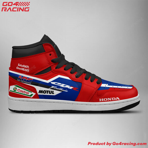 Tubopro Trackhouse Racing Aprilia AJ1 High Sneakers Shoes For Men And Women - Image 3