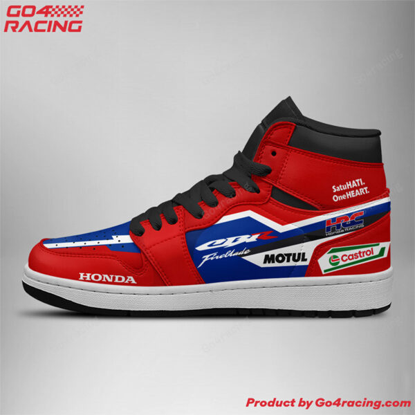 Tubopro Trackhouse Racing Aprilia AJ1 High Sneakers Shoes For Men And Women - Image 2