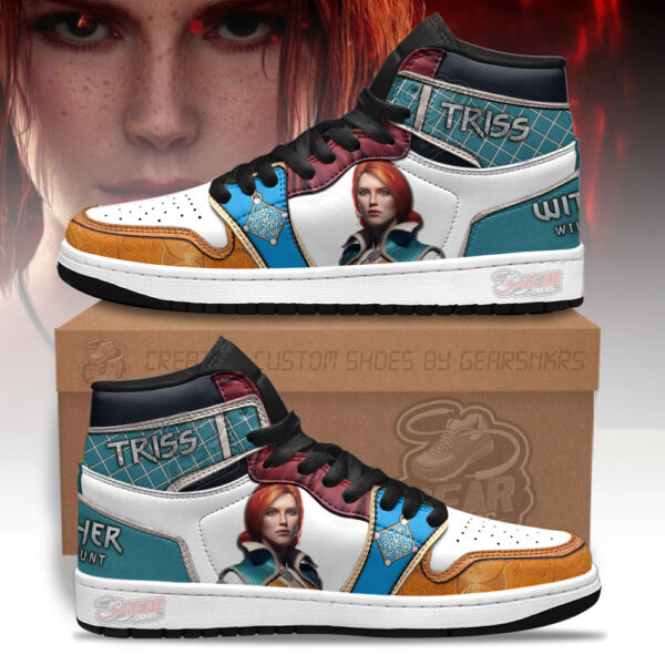Tubopro Triss Merigold The Witcher AJ1 High Sneakers Shoes For Men And Women