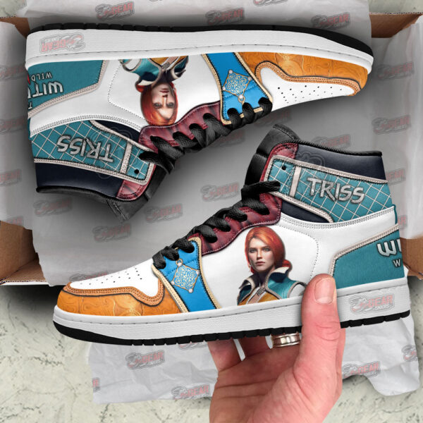 Tubopro Triss Merigold The Witcher AJ1 High Sneakers Shoes For Men And Women - Image 2