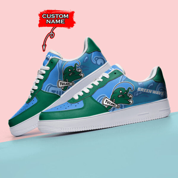 Tubopro Tulane Green Wave NCAA Air Low-Top Sneakers Shoes For Men And Women - Image 3
