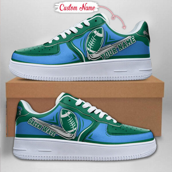 Tubopro Tulane Green Wave NCAA Air Low-Top Sneakers Shoes For Men And Women - Image 2