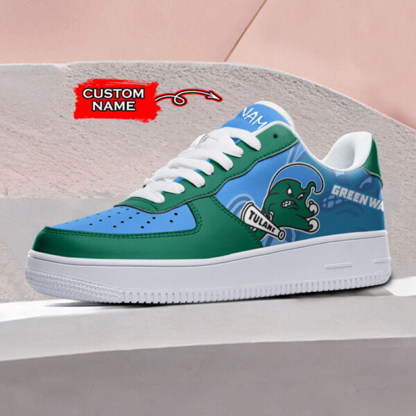 Tubopro Tulane Green Wave NCAA Air Low-Top Sneakers Shoes For Men And Women - Image 2