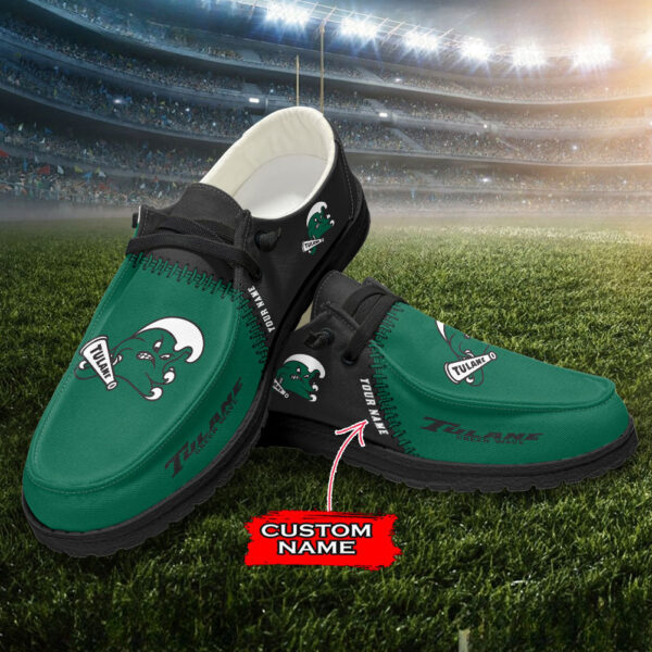 Tubopro Tulane Green Wave Personalized Hey Dude Shoes For Men And Women