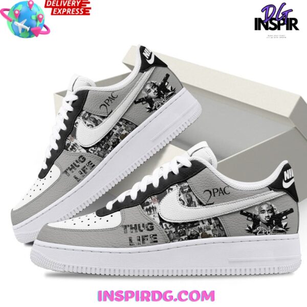 Tubopro Tupac Shakur Air Low-Top Sneakers Shoes For Men And Women - Image 2