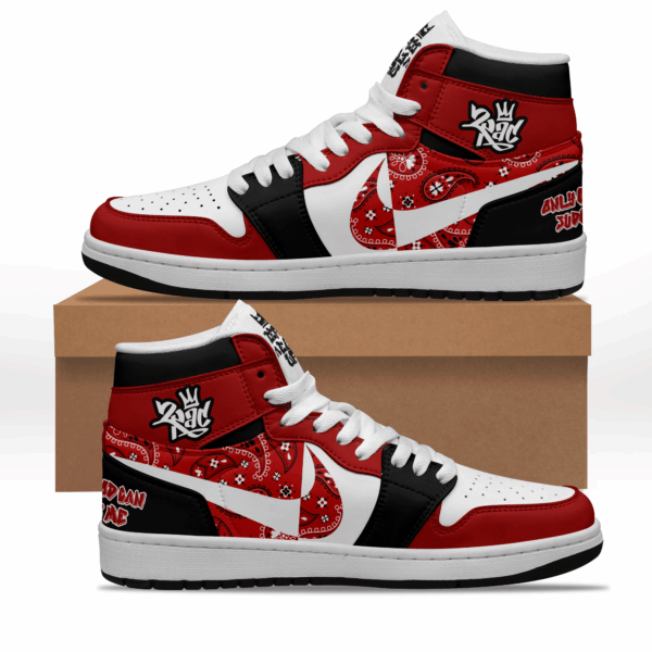 Tubopro Tupac Shakur AJ1 High Sneakers Shoes For Men And Women