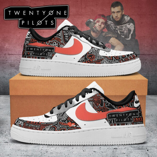 Tubopro Twenty One Pilots Air Low-Top Sneakers Shoes For Men And Women - Image 3