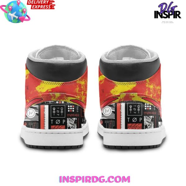 Tubopro Twenty One Pilots AJ1 High Sneakers Shoes For Men And Women - Image 3