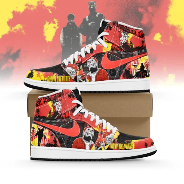 Tubopro Twenty One Pilots AJ1 High Sneakers Shoes For Men And Women
