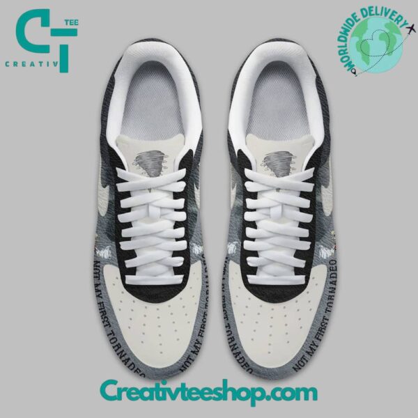 Tubopro Twisters Not My First Tornadeo Air Low-Top Sneakers Shoes For Men And Women - Image 3