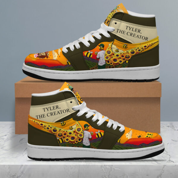 Tubopro Tyler The Creator AJ1 High Sneakers Shoes For Men And Women - Image 5