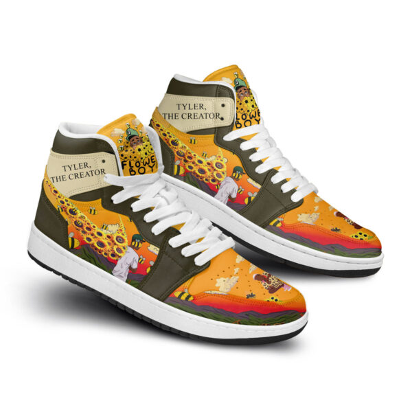 Tubopro Tyler The Creator AJ1 High Sneakers Shoes For Men And Women - Image 2