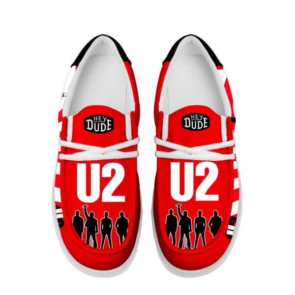 Tubopro U2 Band Personalized Hey Dude Shoes For Men And Women - Image 4
