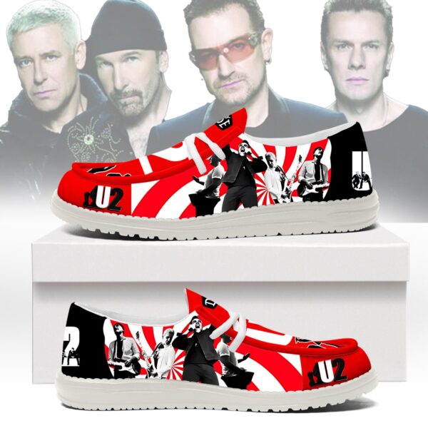Tubopro U2 Band Personalized Hey Dude Shoes For Men And Women