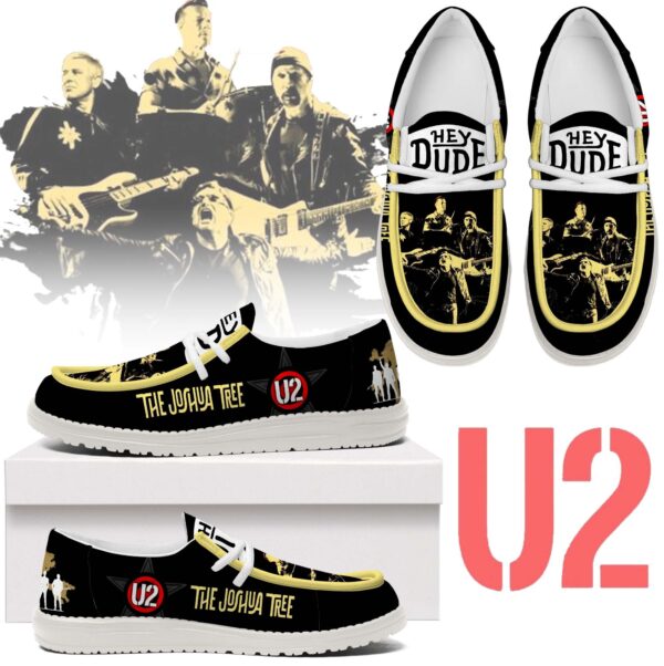 Tubopro U2 Band Personalized Hey Dude Shoes For Men And Women