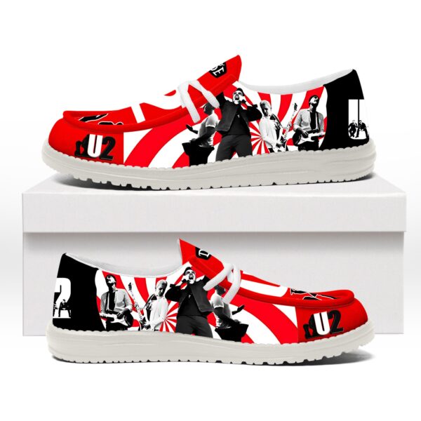 Tubopro U2 Band Personalized Hey Dude Shoes For Men And Women - Image 3