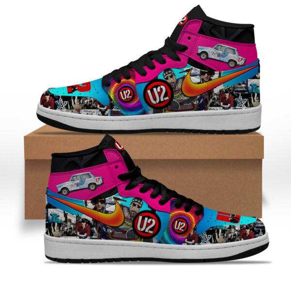Tubopro U2 Rock Band AJ1 High Sneakers Shoes For Men And Women - Image 2