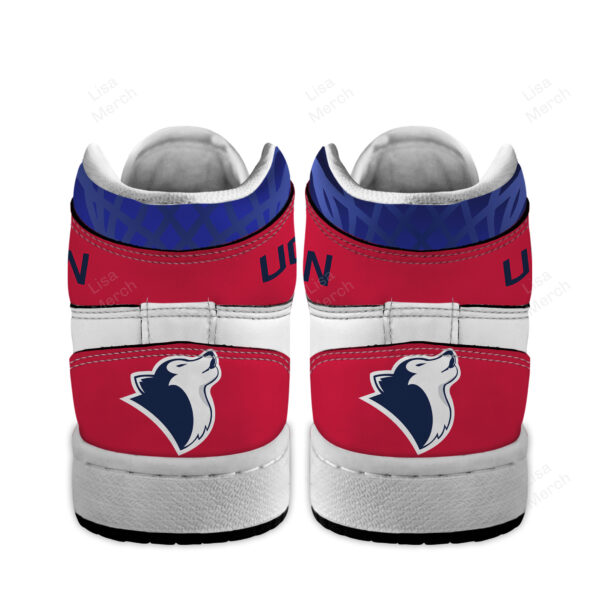 Tubopro UConn Huskies AJ1 High Sneakers Shoes For Men And Women - Image 4