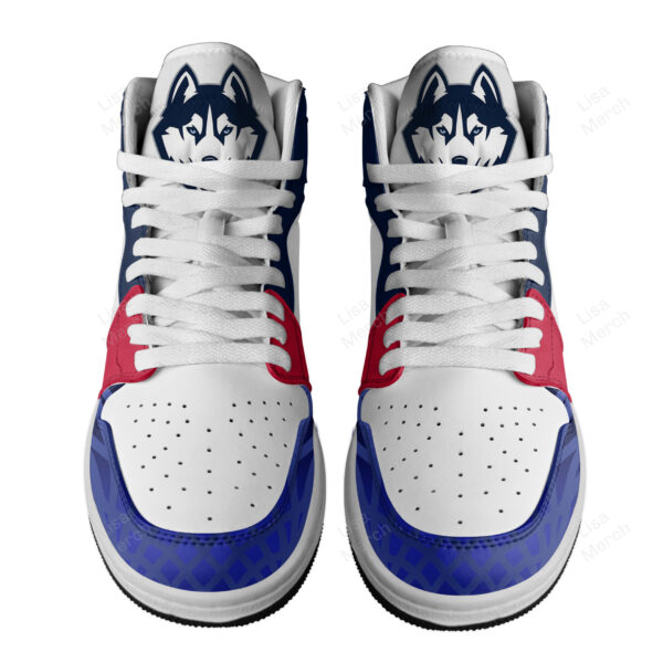Tubopro UConn Huskies AJ1 High Sneakers Shoes For Men And Women - Image 3