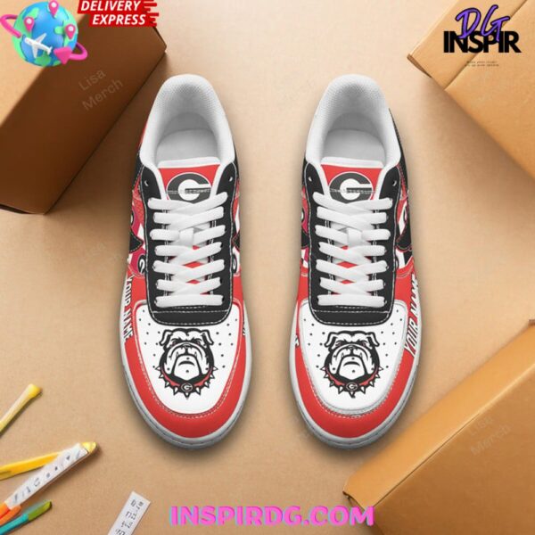 Tubopro UGA Bulldogs Dawgs Air Low-Top Sneakers Shoes For Men And Women - Image 4