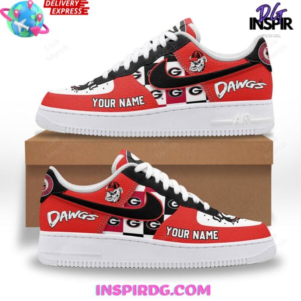 Tubopro UGA Bulldogs Dawgs Air Low-Top Sneakers Shoes For Men And Women - Image 2