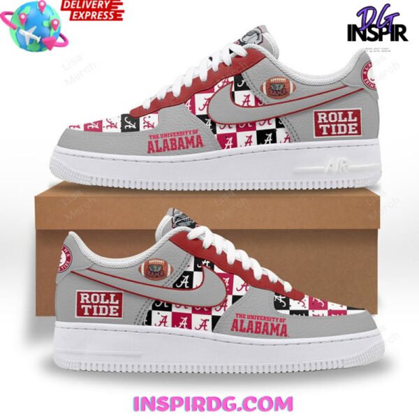 Tubopro University of Alabama Roll Tide Air Low-Top Sneakers Shoes For Men And Women - Image 2
