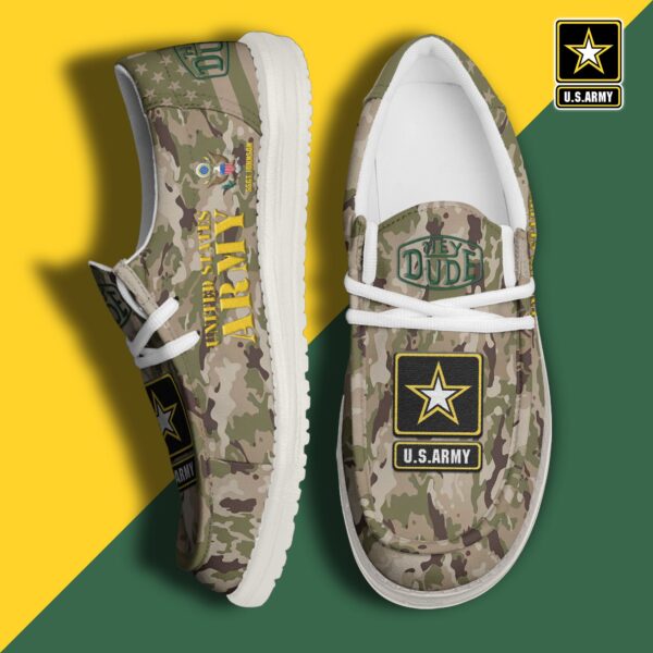 Tubopro U.S. Army Personalized Hey Dude Shoes For Men And Women